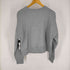 アールト AALTO 18W HEAVY JERSEY PULLOVER WITH TUNNEL フロントプリント サイドスリット クロップドトレーナー レディース FR:36