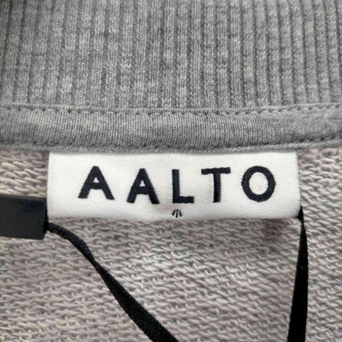 アールト AALTO 18W HEAVY JERSEY PULLOVER WITH TUNNEL フロントプリント サイドスリット クロップドトレーナー レディース FR:36