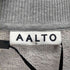 アールト AALTO 18W HEAVY JERSEY PULLOVER WITH TUNNEL フロントプリント サイドスリット クロップドトレーナー レディース FR:36