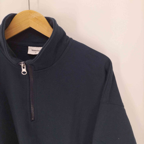 VAVUES STORE ハーフジップ プルオーバー スウェット メンズ import:S