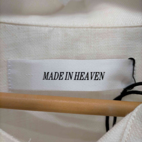 メイドインヘブン made in HEAVEN TOUCH ME JACKET リネン100 ロングジャケットワンピース レディース ONE SIZE