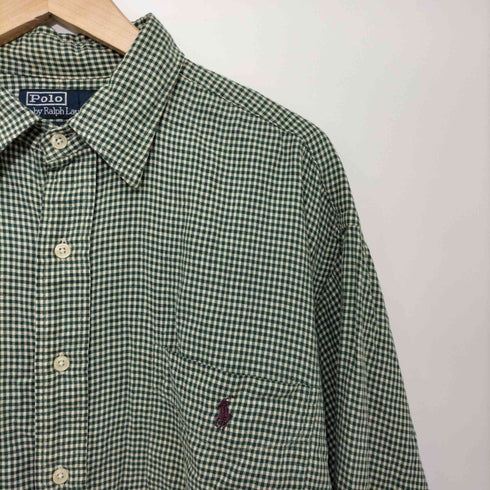 ポロラルフローレン POLO RALPH LAUREN lowell sport ギンガムチェック 長袖シャツ メンズ JPN:L