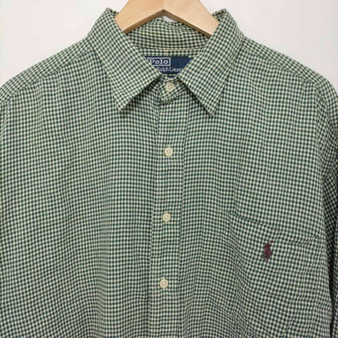 ポロラルフローレン POLO RALPH LAUREN lowell sport ギンガムチェック 長袖シャツ メンズ JPN:L