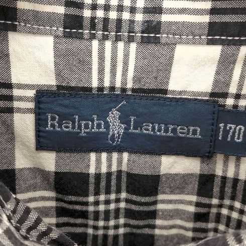 ラルフローレン RALPH LAUREN ポニー刺繍 ボタンダウンチェックシャツ メンズ 170