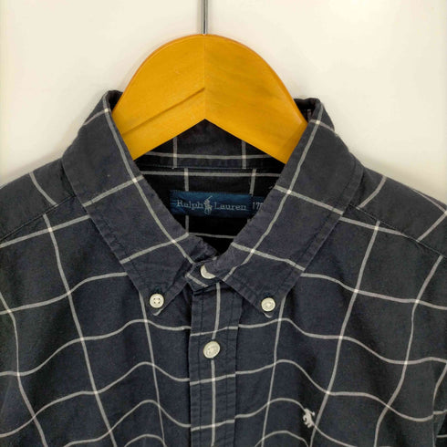 ラルフローレン RALPH LAUREN ポニー刺繍 ボタンダウンチェックシャツ メンズ 170