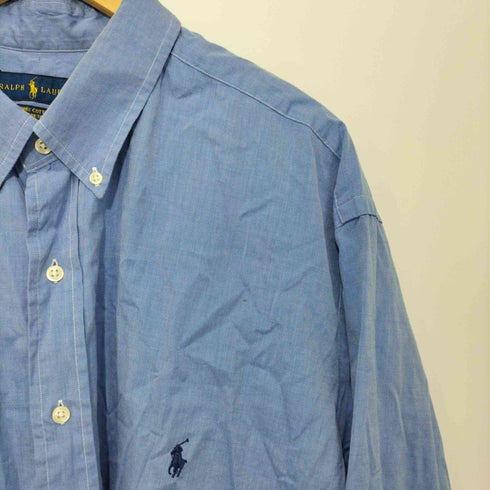 ポロラルフローレン POLO RALPH LAUREN オーバーサイズBD長袖シャツ 胸ポニー刺繍 メンズ 2XLT