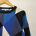 ペリーエリス PERRY ELLIS 00s 香港製 幾何学模様コットンニット メンズ import:L