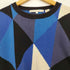 ペリーエリス PERRY ELLIS 00s 香港製 幾何学模様コットンニット メンズ import:L