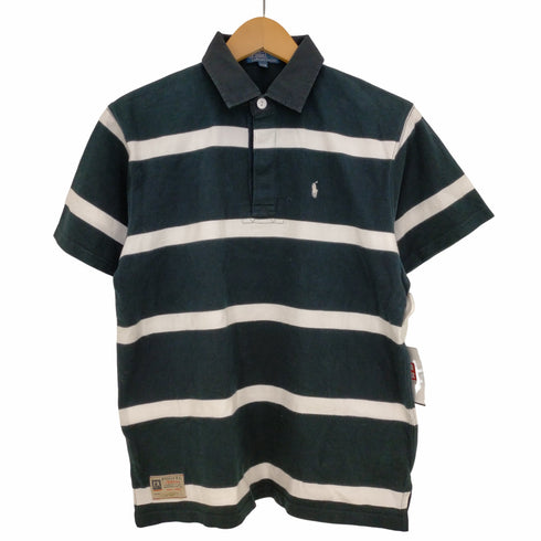 ポロバイラルフローレン Polo by RALPH LAUREN ポニー刺繍 ボーダーポロシャツ ラガーシャツ メンズ 170