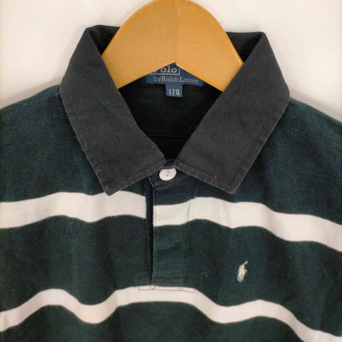 ポロバイラルフローレン Polo by RALPH LAUREN ポニー刺繍 ボーダーポロシャツ ラガーシャツ メンズ 170