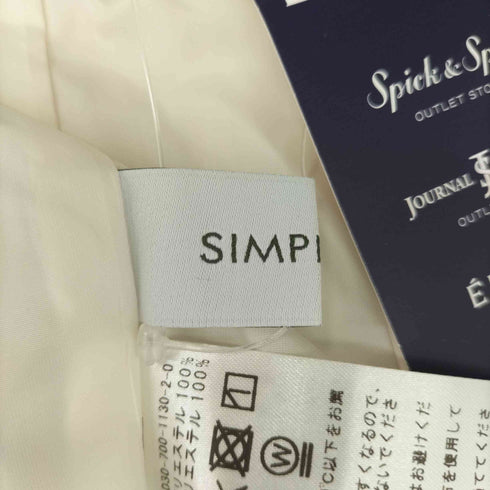 シンプリシテェ SIMPLICITE フローラルタックイージーパンツ (ベージュ) レディース FREE