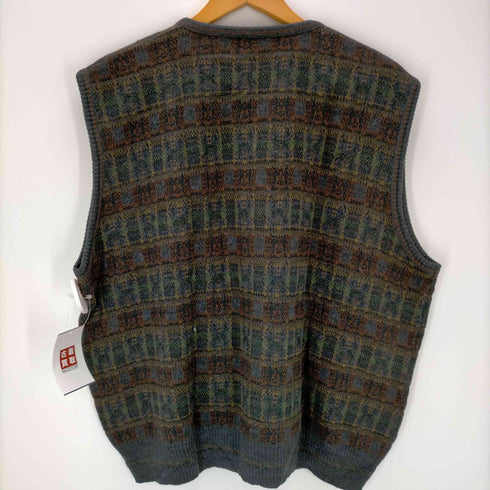 クラフトアンドバロー Croft&Barrow イタリア製 ウールニットベスト メンズ import:XL