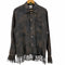 ポールスミスロンドン Paul Smith LONDON フリンジ リネンシルクシャツ ムラ染め メンズ import:L