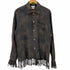 ポールスミスロンドン Paul Smith LONDON フリンジ リネンシルクシャツ ムラ染め メンズ import:L