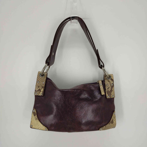 ジャンニキャリーニ GIANNI CHIARINI イタリア製 パイソン柄 デザインショルダーバッグ レディース