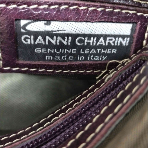 ジャンニキャリーニ GIANNI CHIARINI イタリア製 パイソン柄 デザインショルダーバッグ レディース