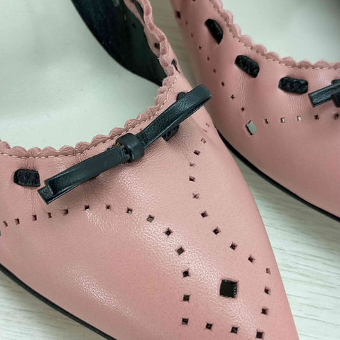 バリー BALLY UGHA ポンプ リボンパンプス レディース US:7