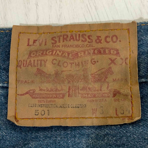 リーバイス Levis 80s USA製 501 ボタン裏653 ハチマル ボタンフライ デニムパンツ メンズ 34×34