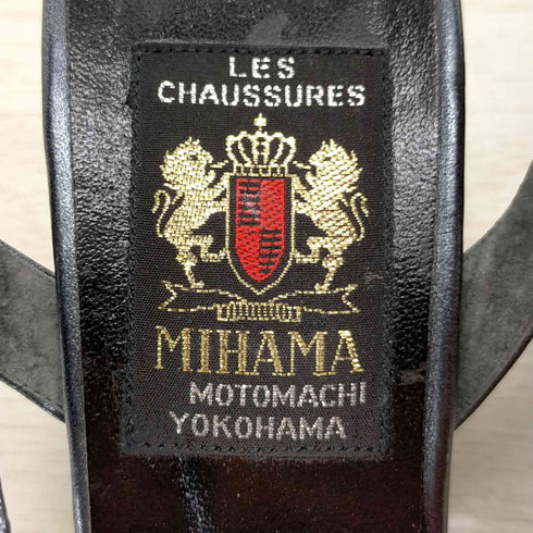 ミハマ MIHAMA レザーストラップサンダル レディース 24 1/2