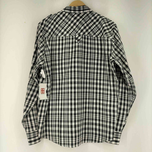 アヴィレックス AVIREX エポレット付きフロント刺繍 L/S チェックシャツ メンズ import:M