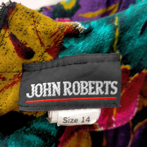 ジョンロバーツ JOHN ROBERTS 総柄ギャザーワンピース レディース 14