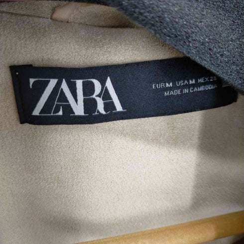 ザラ ZARA スエードタッチロングベスト レディース import:M