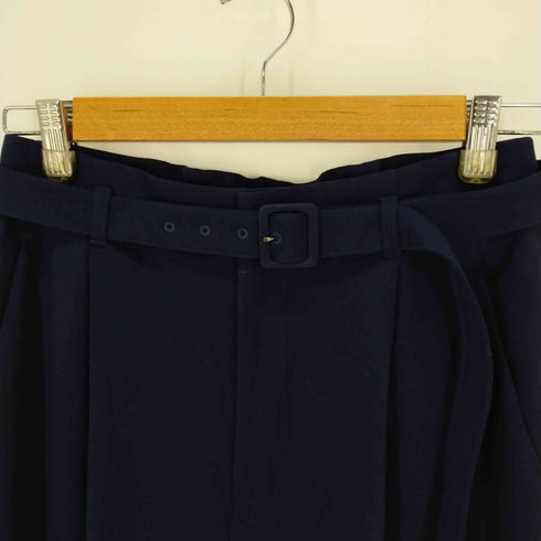 ユナイテッドアローズグリーンレーベルリラクシング UNITED ARROWS green label relaxing スフレット ベルト ワイド パンツ レディース JPN:40