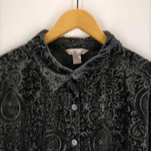 White Staq ベロア総柄シャツ レディース XXL
