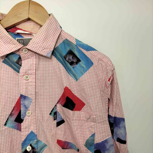 シーイー C.E 総柄 レギュラーカラー ロングスリーブシャツ メンズ import:L