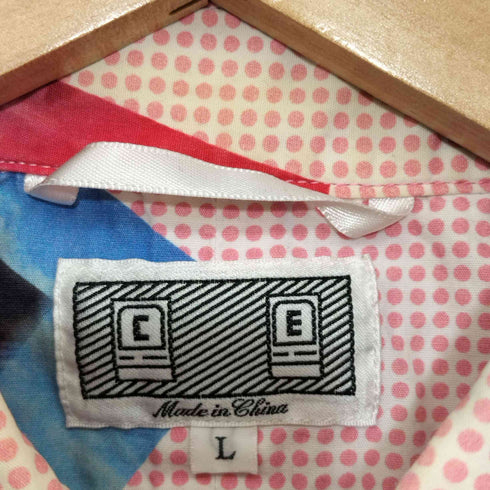 シーイー C.E 総柄 レギュラーカラー ロングスリーブシャツ メンズ import:L