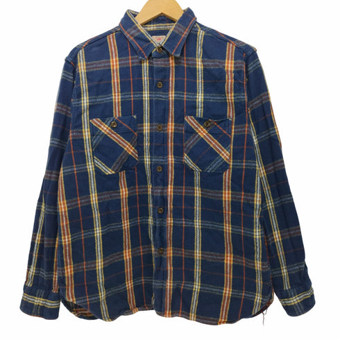 シュガーケーン SUGAR CANE ツイルチェック ロングスリーブシャツ ワークシャツ メンズ JPN:L