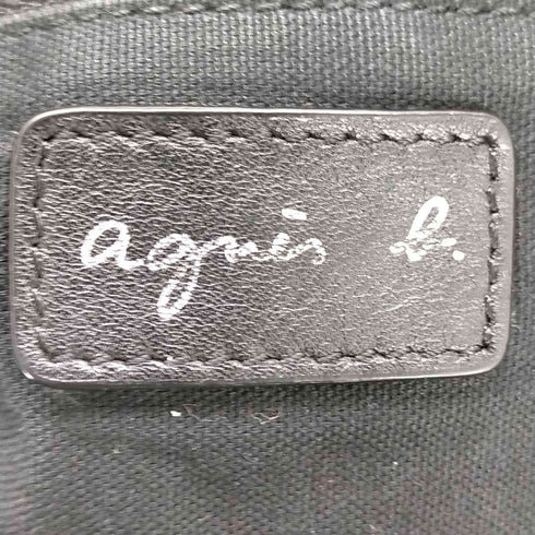アニエスベー agnes b. スタッズカウレザーショルダーバッグ レディース ONE SIZE