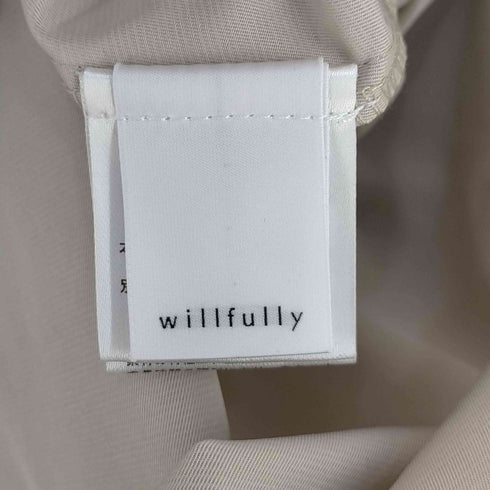 ウィルフリー willfully 背面パイピング シアーワンピース レディース FREE