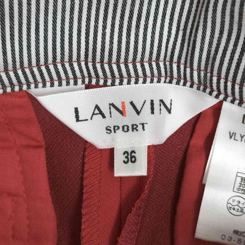 ランバン LANVIN SPORT ナイロンポリフレアパンツ レディース EUR:36