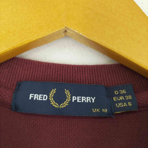 フレッドペリー FRED PERRY 胸ポケット 刺繍ロゴクルーネックTシャツ レディース EUR38