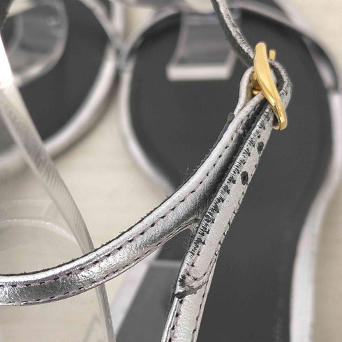 NEOUS Silver Tanev Sandals Tストラップ ヒールサンダル レディース 391/2