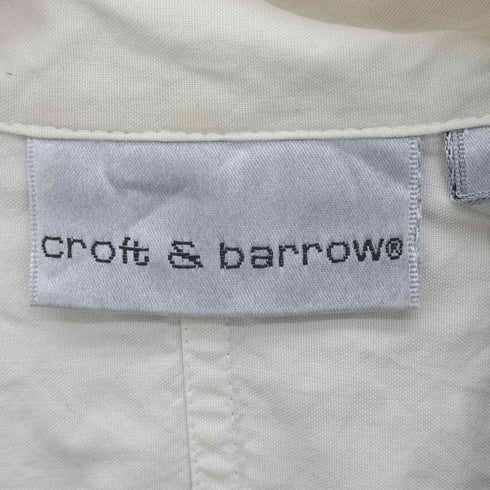 クラフトアンドバロー Croft&Barrow バイカラー シルク オープンカラー S/S シャツ メンズ import:S