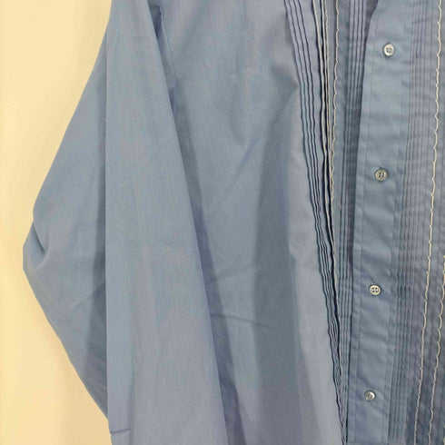 アロー ARROW 60S USA製 ピンタック レギュラーカラー L/S ブザムシャツ ダブルカフス ユニオンチケット ステンシルプリント メンズ 15 2 - 32
