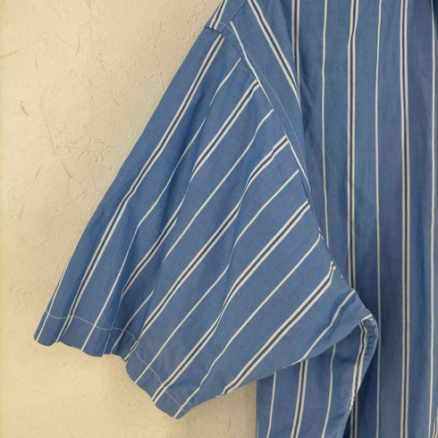 ビームス BEAMS ルーズフィット ストライプ ショートスリーブ シャツ メンズ import:M