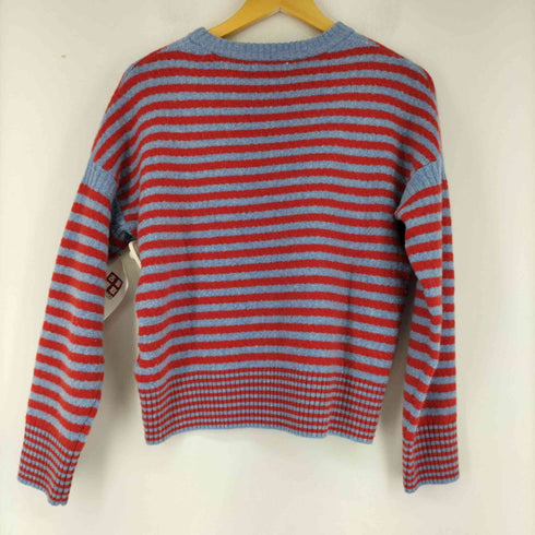 ビームスボーイ BEAMS BOY 22AW 7ゲージ ボーダー クルーネック ニット レディース