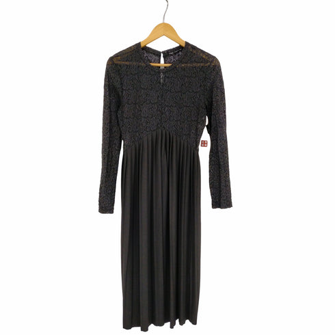 ザラ ZARA レースプリーツワンピース レディース import:M