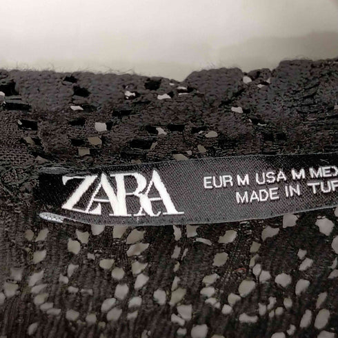 ザラ ZARA レースプリーツワンピース レディース import:M