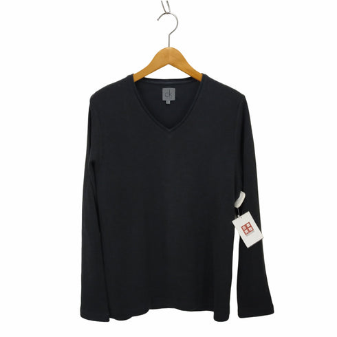 カルバンクライン CALVIN KLEIN Vネック ロングスリーブTシャツ メンズ import:L
