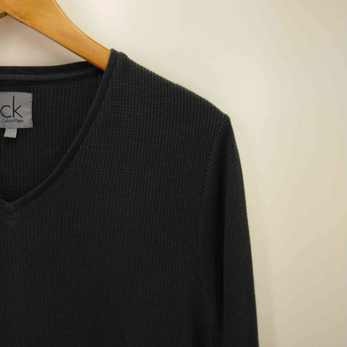 カルバンクライン CALVIN KLEIN Vネック ロングスリーブTシャツ メンズ import:L