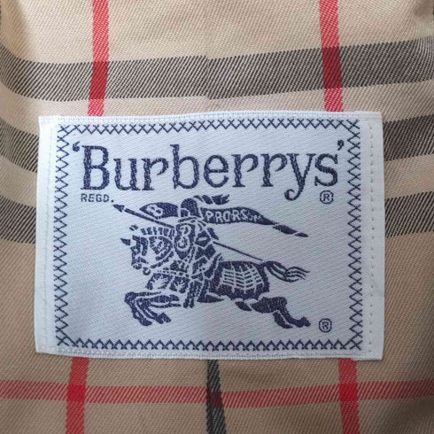 バーバリーズ BURBERRYS 90S 白タグ 裏地ノバチェック トレンチコート レディース