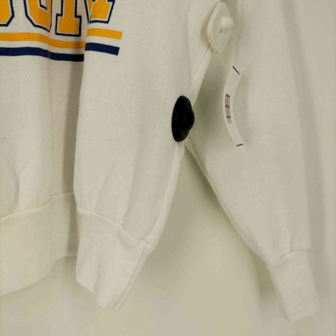 チャンピオン Champion 80s USA製 青刺繍タグ前期 カレッジロゴプリント クルーネックスウェット メンズ import:XL