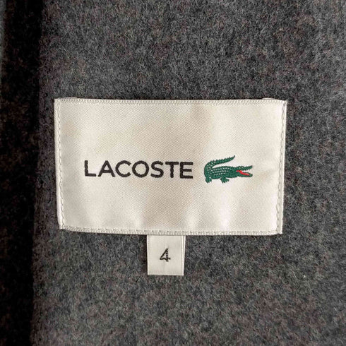 ラコステ LACOSTE ウールメルトン中綿フード付きシングルチェスターコート メンズ JPN:4