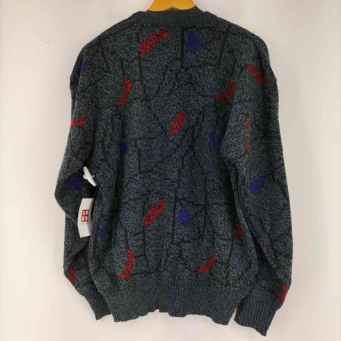 総柄アクリルニット メンズ import:XL