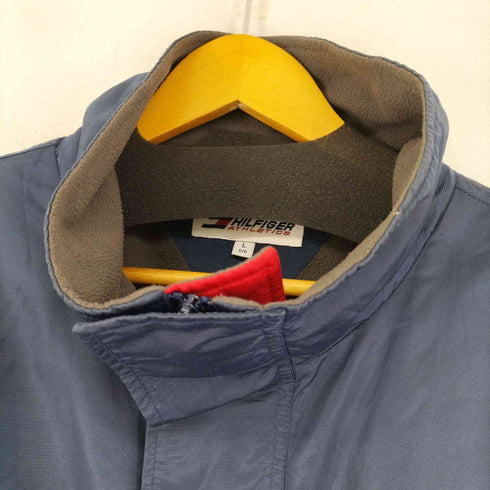 トミーヒルフィガー TOMMY HILFIGER 90s HILFIGER ATHLETICS 裏地フリース ハイネックナイロンブルゾン メンズ import:L