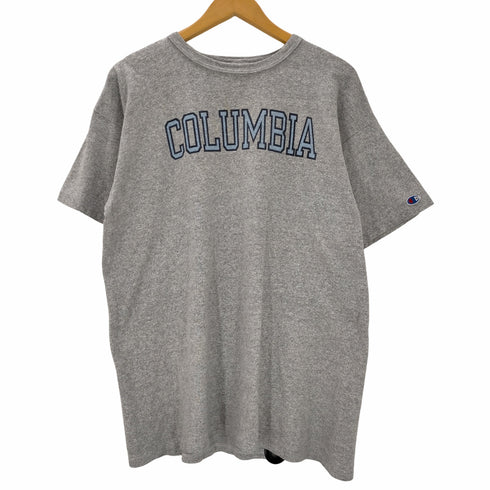 チャンピオン Champion 80s トリコタグ USA製 霜降り COLUMBIA 染み込み カレッジプリント 目有り 半袖Tシャツ メンズ import:XL